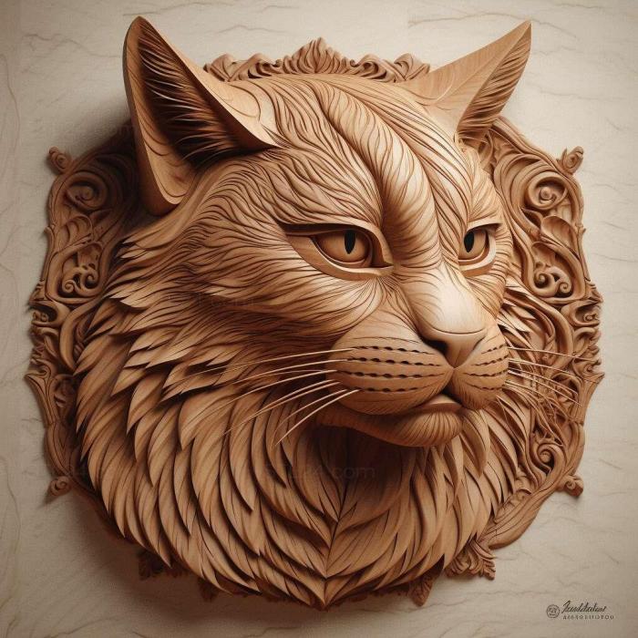 Nature and animals (Suphalak cat 1, NATURE_7289) 3D models for cnc